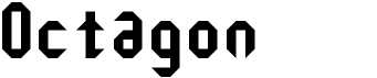 preview image of the Octagon font