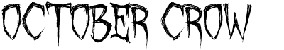 preview image of the October Crow font