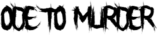 preview image of the Ode To Murder font