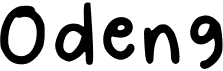 preview image of the Odeng font