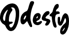 preview image of the Odesty font