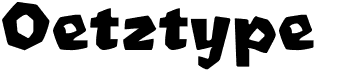 preview image of the Oetztype font