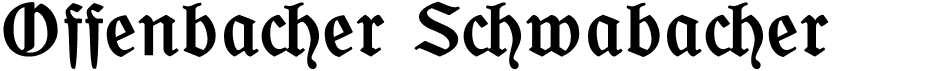 preview image of the Offenbacher Schwabacher CAT font