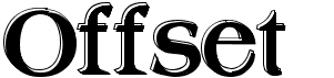 preview image of the Offset font