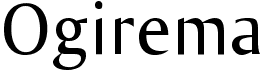 preview image of the Ogirema font