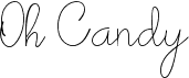 preview image of the Oh Candy font