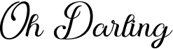 preview image of the Oh Darling font