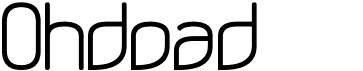 preview image of the Ohdoad font