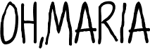 preview image of the Oh Maria font