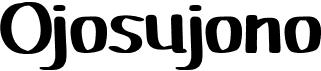 preview image of the Ojosujono font