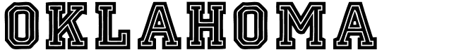 preview image of the Oklahoma font