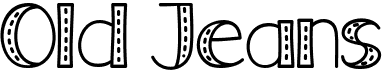preview image of the Old Jeans font