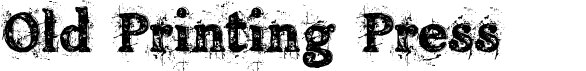 preview image of the Old Printing Press font