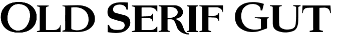 preview image of the Old Serif Gut font