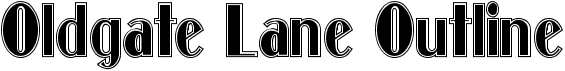 preview image of the Oldgate Lane Outline font