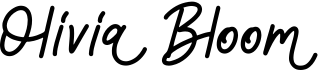 preview image of the Olivia Bloom font