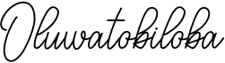 preview image of the Oluwatobiloba font
