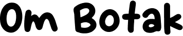 preview image of the Om Botak font