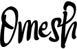 preview image of the Omesh font