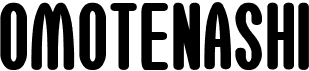 preview image of the Omotenashi G font