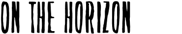 preview image of the On the horizon font