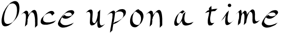 preview image of the Once upon a time font