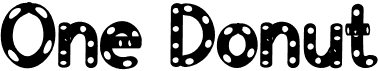 preview image of the One Donut font