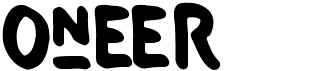 preview image of the Oneer font