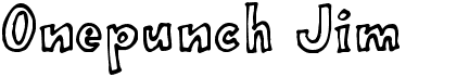 preview image of the Onepunch Jim font