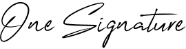preview image of the One Signature font