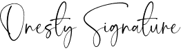 preview image of the Onesty Signature font