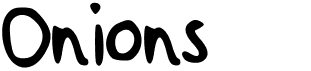 preview image of the Onions font