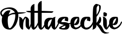 preview image of the Onttaseckie font