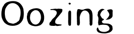 preview image of the Oozing font