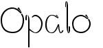 preview image of the Opalo font