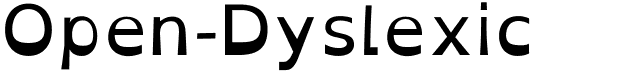 preview image of the Open-Dyslexic font