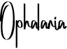preview image of the Ophalaria font