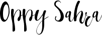 preview image of the Oppy Sahra font