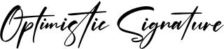 preview image of the Optimistic Signature font