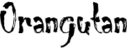preview image of the Orangutan font