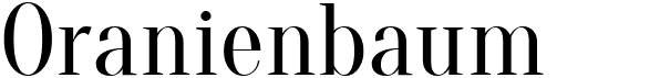 preview image of the Oranienbaum font