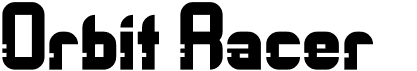 preview image of the Orbit Racer font