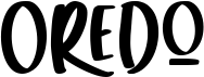preview image of the Oredo font