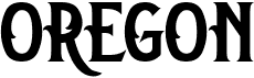 preview image of the Oregon font