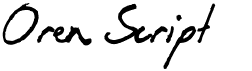 preview image of the Oren Script font