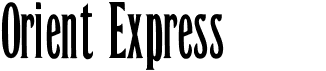 preview image of the Orient Express font