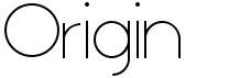 preview image of the Origin font