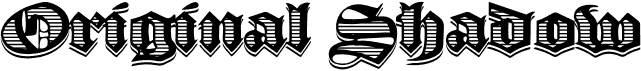 preview image of the Original Shadow font