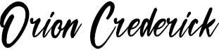 preview image of the Orion Crederick font