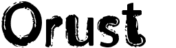 preview image of the Orust font